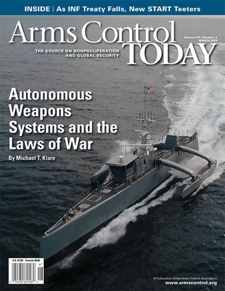 Arms Control Today, News in Brief, March 2019